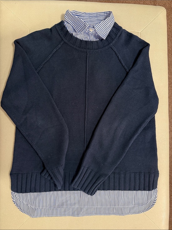 Lauren Ralph Lauren Sweaters - Lauren Twofer Crewneck Sweater - Classic Layered Look